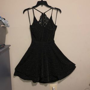 Sparkly gold and black dress